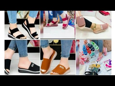 احدث موديلات صنادل وشباشب طبيه للنساء للبنات موضه 2023