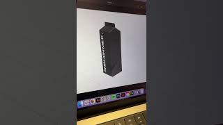 Designing packaging for a milk carton in #adobedimension #adobedesign #packaging #milk