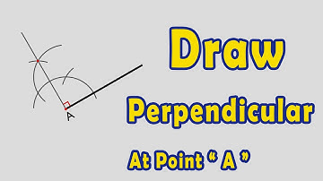 Draw a Perpendicular to a given Line from a Point within it ( Method 3 )