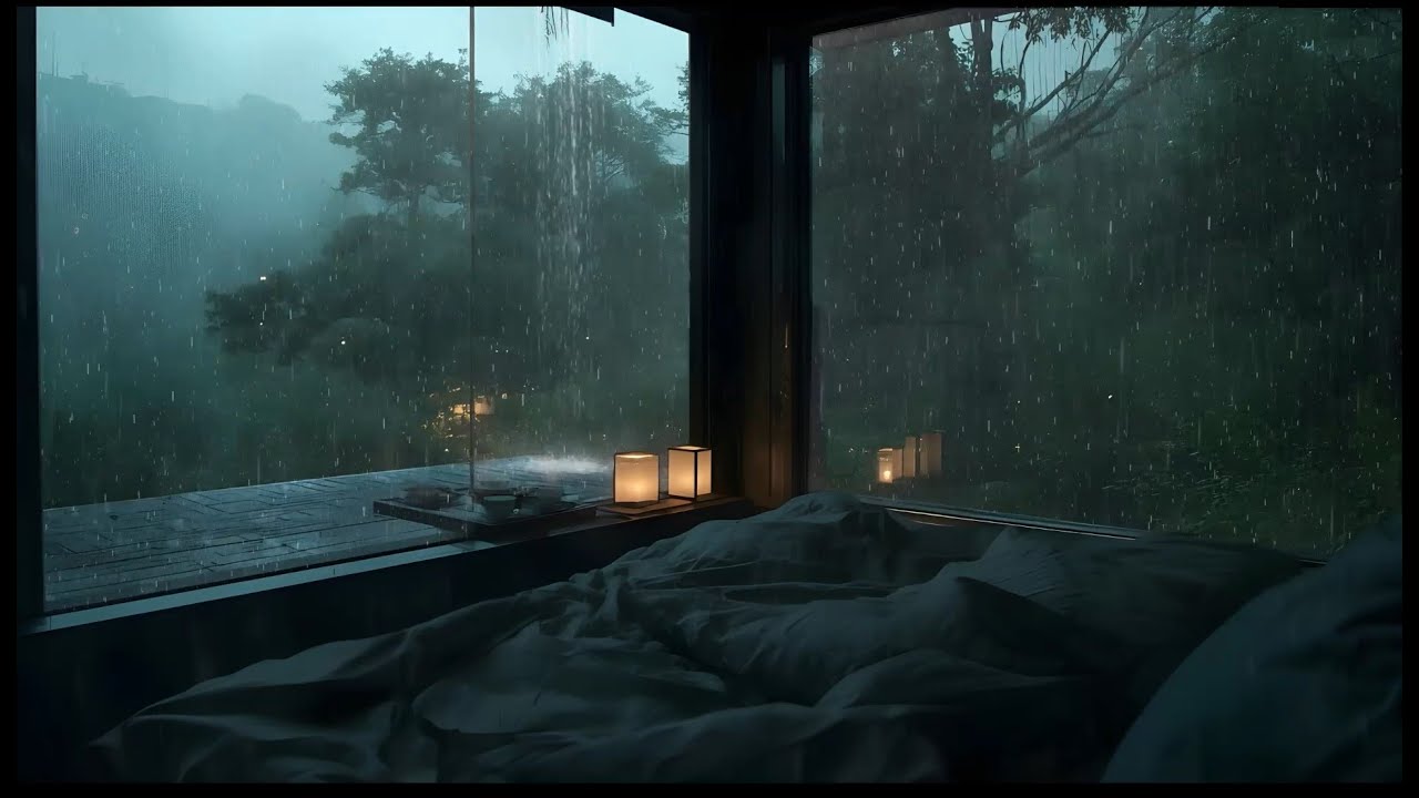 ]Soft Rain on the Window 🌧️ Peaceful Night Ambience for Deep Sleep & Total Relaxation