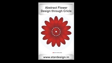 Abstract Flower  Circle  Design in CorelDraw #shorts #shortvideo #srcoreldraw