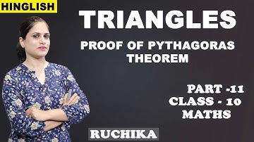 Class 10 Maths | Triangles | CBSE | NCERT | Proof of Pythagoras Theorem
