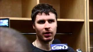 Ilya Bryzgalov post-game interview. "Leave me alone".