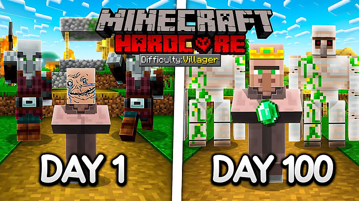 I Survived 100 Days as a Villager in Minecraft Hardcore