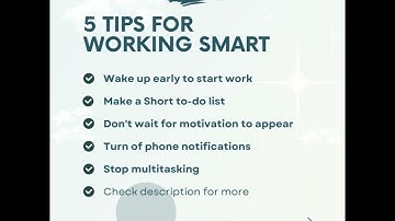 Maximize Productivity: 5 Tips for Working Smarter, Not Harder