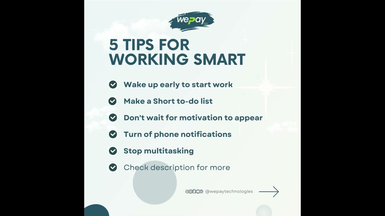 Maximize Productivity: 5 Tips for Working Smarter, Not Harder