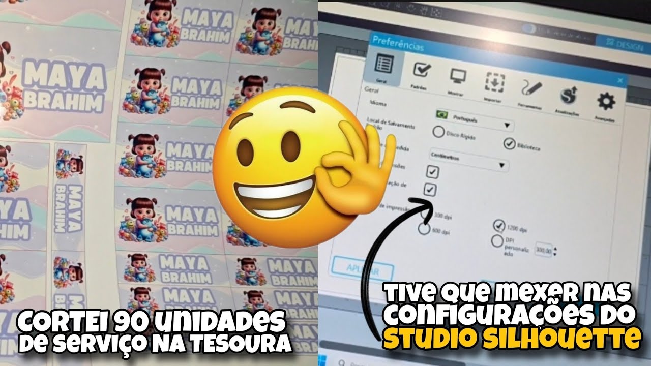PRECISEI MEXER NAS CONFIGURAÇÕES DO STUDIO SILHOUETTE, ROTINA PAPELARIA PERSONALIZADA 