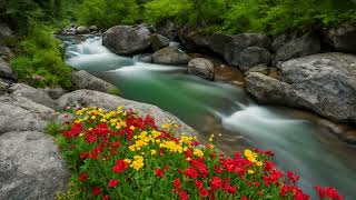Beautiful Relaxing Music Peaceful Piano Music with Nature's Waterfall Sounds Sleep Aid