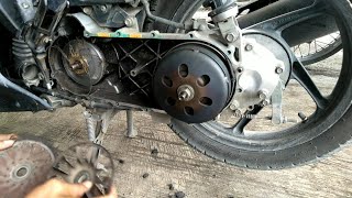 replace the vanbelt vario 110 vario karbu #timing belt broken..