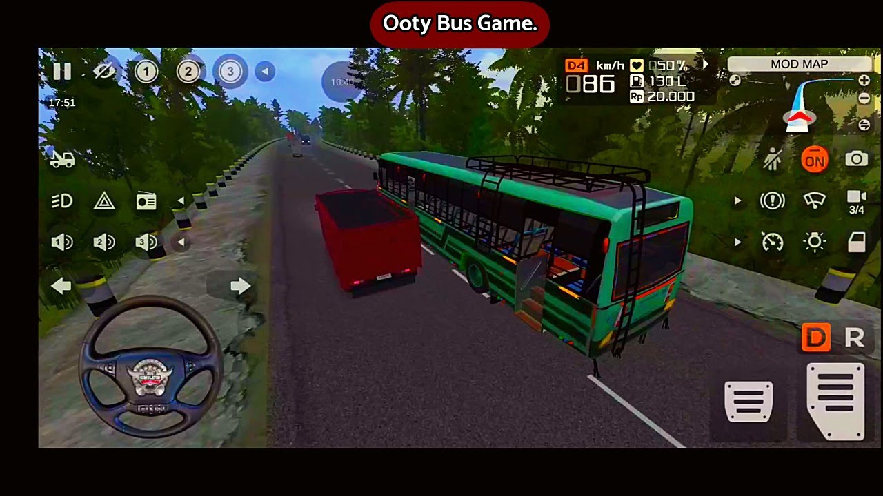 Ooty Hills| Bus Driving Game| Hairpin Bend Driving| Govt Bus Game| Ooty Map Mod BUSSID| Games