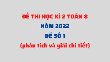 ÔN THI HỌC KÌ 2 TOÁN 8 - ĐỀ SỐ 1 - Toán thầy Tú