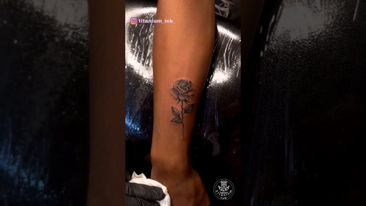 Rose tattoo | titanium ink | jammu