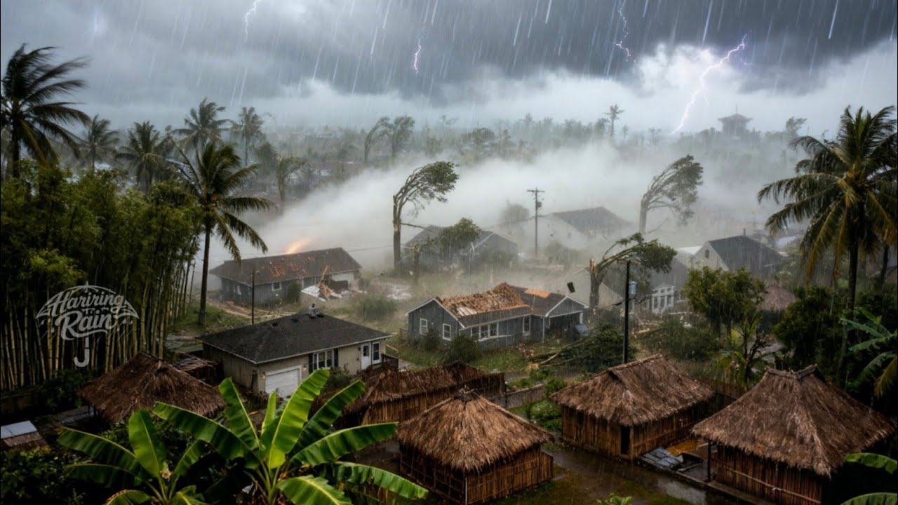 Typhon Ruping Indonesia on the Brink! Terrifying Super Typhoon Smashes and Destroys ...