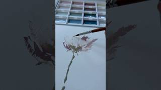 3 Minute - Loose Flower Using Opaque Watercolors
