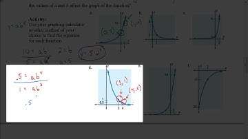 Lesson 2.4 Part 2 Finding Exponential Equations by Hand