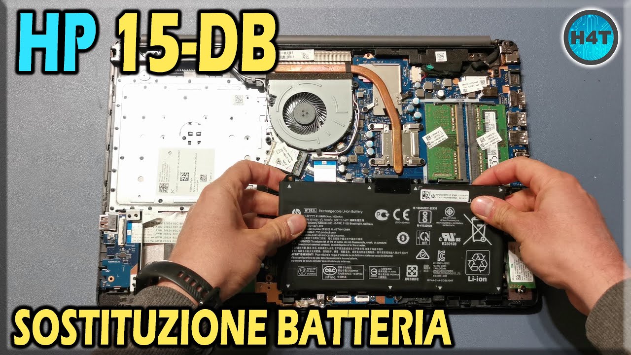 HP 15-DB Sostituzione Batteria, Battery Replacement