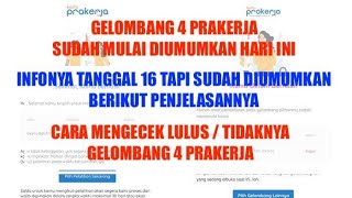 Haii semua..pada video ini saya akan menginfokan mengenai pengumuman
gelombang 4 prakerja yang kemarin ditutup, tetapi anehnya di instagram
resmi me...