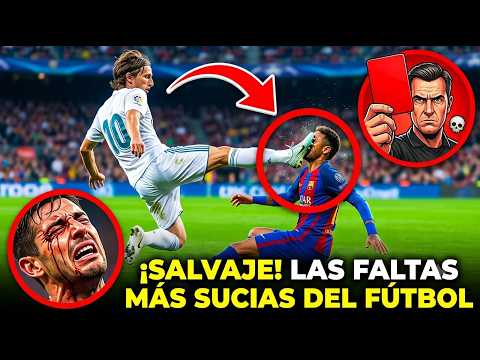 RACCIONANDO LAS FALTAS MÁS SUCIAS Y BRUTALES EN EL MUNDO DEL FÚTBOL!!!!