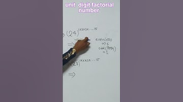 factorial  unit digit number || #ektachaudhary #mathematics #shorts