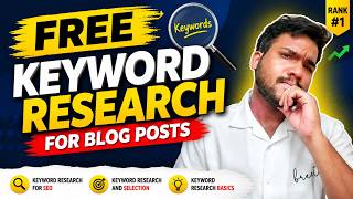 Free Keyword Research for Blog Posts | Find Low Competition Keywords FREE