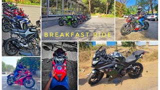 Breakfast ride to Lonavala (Oven Fresh), Superbikes and unexpected crash