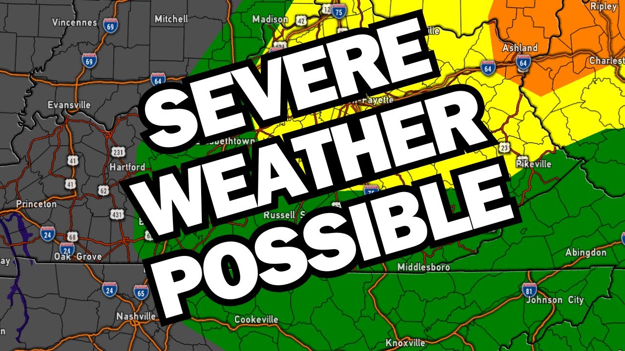 Isolated Severe Storms Possible Today - YouTube