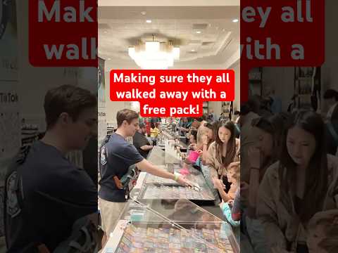 Had To Be Sure They All Got A Free Pack Pokemon Vendor Tradeshows