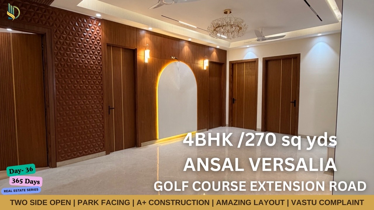 4Bhk Builder Floor in Gurgaon | 270sq yd Builder floor in Golf Course Extension Road | Luxury Floors