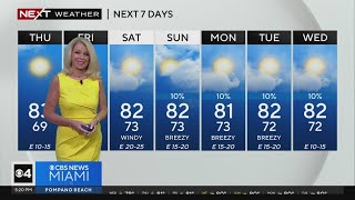 Miami weather for Wednesday 4/24/24 5PM