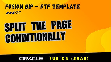 RTF 10. Page split to show master detail in RTF template header with Oracle BIP add in for MS Word