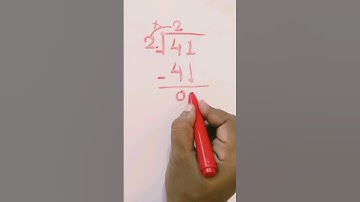 41÷2 division in points #shorts #math #math
