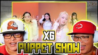 TWINS REACT TO XG 'Puppet Show' Studio Choom #xg #puppetshow #studiochoom