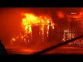 Montebello: Massive Tire Yard Fire with Huge Flames Seen