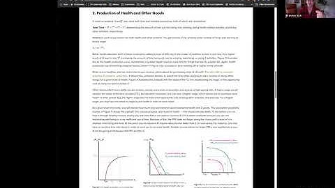 Vick Grossman Model 2: Health as a Consumption Good, a Production Input, and an Investment Decision
