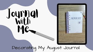 Decorating Week 2 in My August Journal