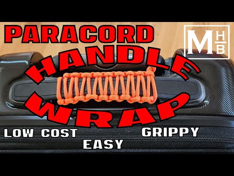 DIY Paracord Handle Wrap for Luggage