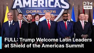FULL ARRIVAL Trump Poses With Latin Leaders at Shield of the Americas Summit Family Photo AC1B