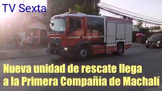 Jueves 5 de enero. Nueva unidad de rescate para Bomberos de Machalí.