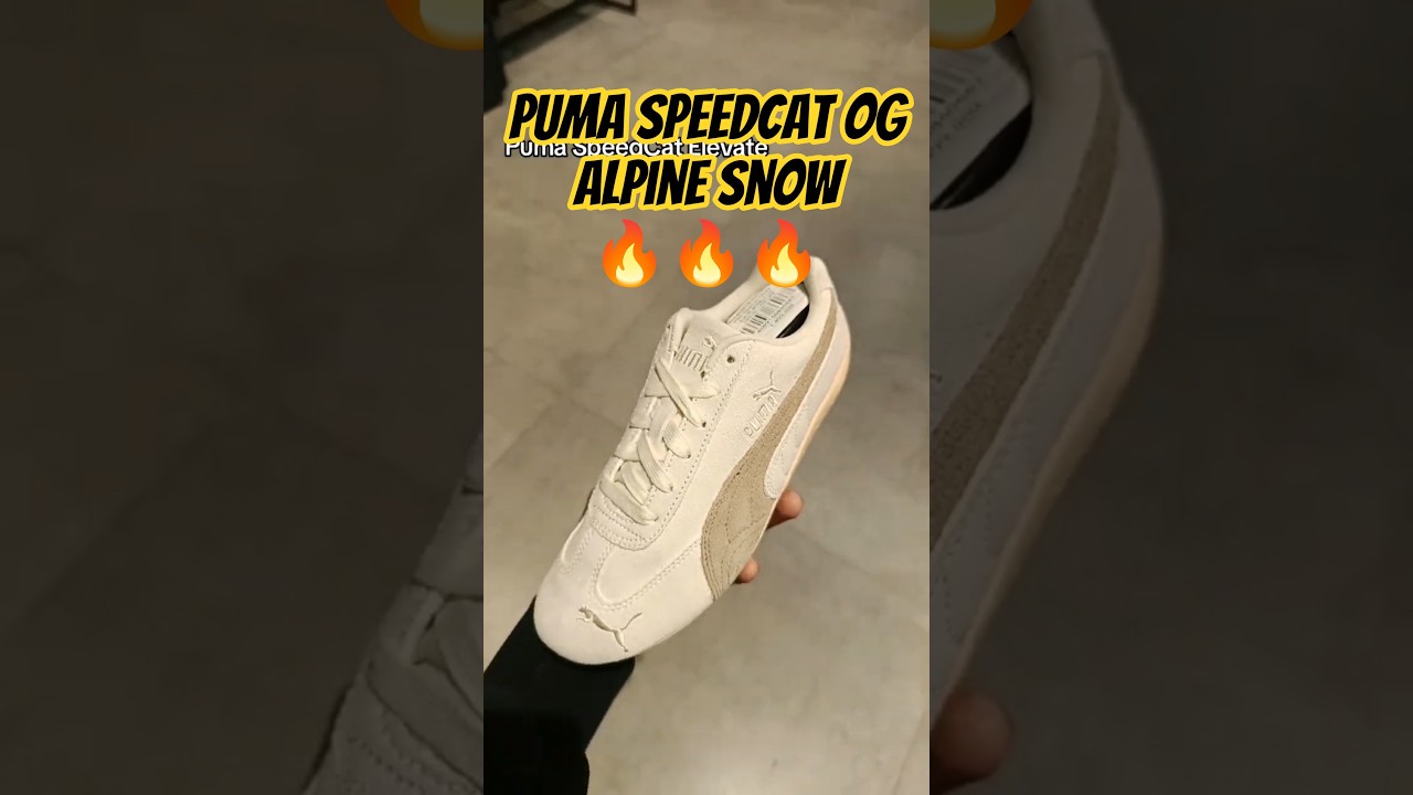 PUMA Speedcat OG Alpine Snow 🤍 | Motorsport Icon Sneakers #Shorts