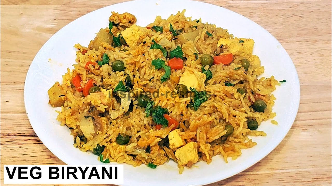 Vegetable Biryani In Pressure Cooker Easy Veg Biryani Recipe Quick