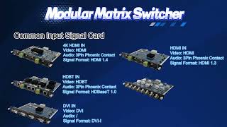 4K Hdmi Video Audio Matrix Switcher Hdbaset Matrix 4X4 8X8 4X2