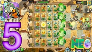 Plants Vs Zombies 2: Gameplay Walkthrough Part 5 - Ancient Egypt Level 15 - 17 (Ios, Android)