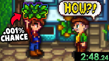 Someone BEAT The Unbeatable Stardew Speedrun...