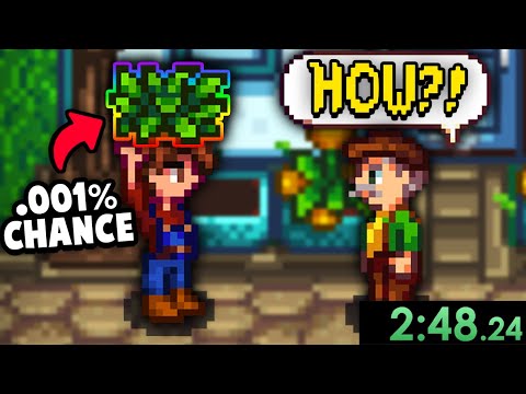 Stardew Valley Fan Tries To Beat A World Record Speedrun, Nina tries a  speedrun of Stardew Valley to see how hard it is to beat a world record  time.