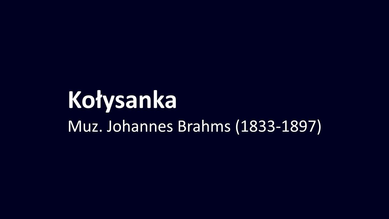 J Brahms Kolysanka Youtube