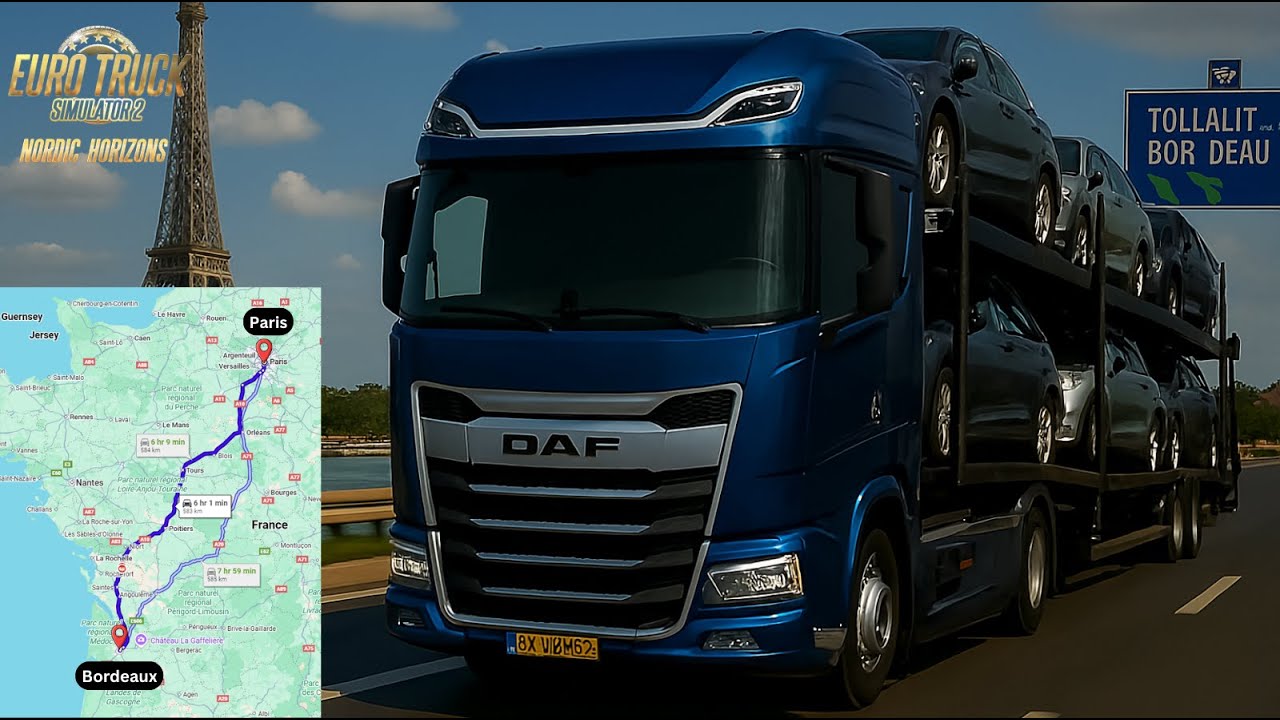 😴 SLEEPING at 100km/h! 🚛 DAF XG+ Paris🇫🇷 to Bordeaux🇫🇷 Journey Turned Into HORROR 😱