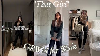 GRWM for work | GRWM for work "That Girl" | tiktok compilation