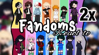 Famous Fandoms react to each other introducing (PUT ON 2X) BLLK, KNY, MHA, JJK, FNAF, WIND BREAKER, TPNL Profile