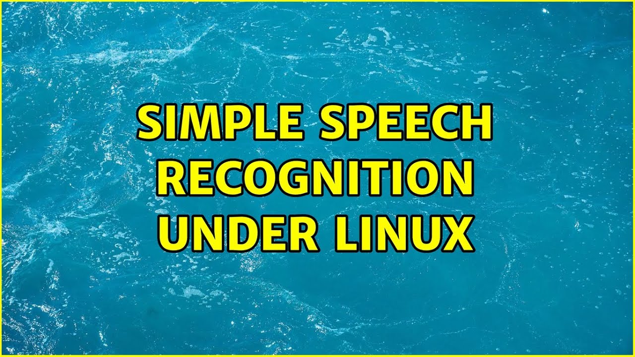 linux speech to text