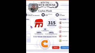 #Fastest Win the White House #WintheWhiteHouse  Fastest win of 2024 ?????
